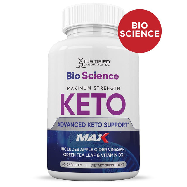 (3 Pack) Bio Science Keto ACV MAX Pills 1675Mg Dietary Supplement 180 Capsules