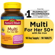 Nature Made Multivitamin for Her 50+ with No Iron Tablets, Women'S Multivitamin, 90 Count