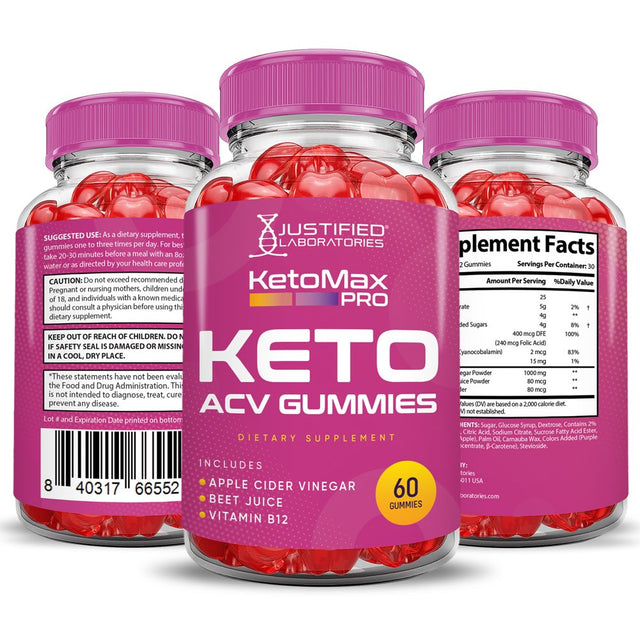 (10 Pack) Keto Max Pro ACV Gummies 1000MG Dietary Supplement 600 Gummys