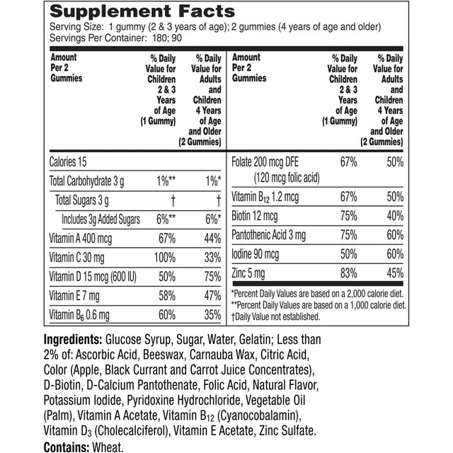 One a Day KIDS Trolls Gummies, Multivitamins for Children, 180 Ct.