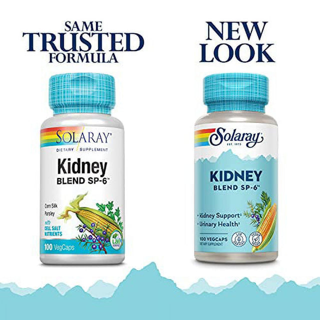 Solaray Kidney Blend SP-6 | Herbal Blend W/Cell Salt Nutrients to Help Support Healthy Kidney Function | Non-Gmo, Vegan (1 Pack)