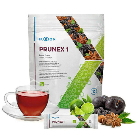 Fuxion Prunex 1 Herbal Tea for Colon Detox Cleanse, Reliable Overnight Relief from Constipation, Liberate the Transit in Your Digestive System(28 Sticks)