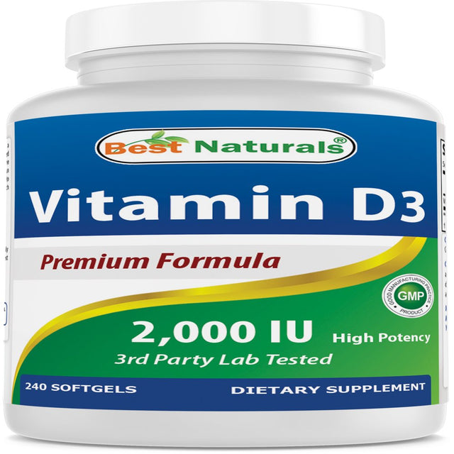 Best Naturals Vitamin D3 2000 IU 240 Softgels