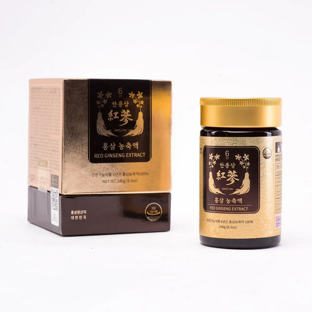 HANPOONGSAM Red Ginseng Extract 240G from 100% Korean Red Ginseng Roots, Concentrated Panax Ginseng Root, Natural Energy Supplements, Immune Support, Boost Nitric Oxide and Blood Circulation