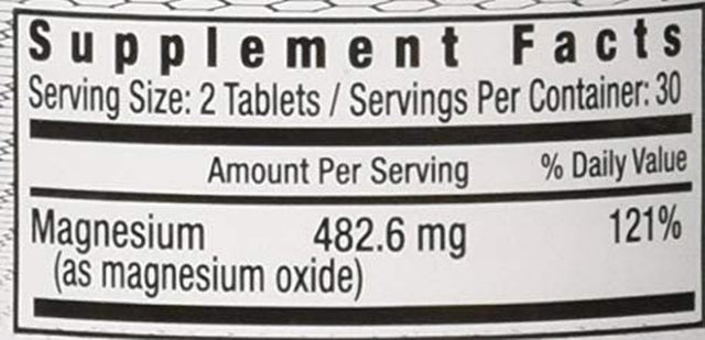 Generic Magnesium Oxide 400 Mg Tablets by Windmill- 60 Each