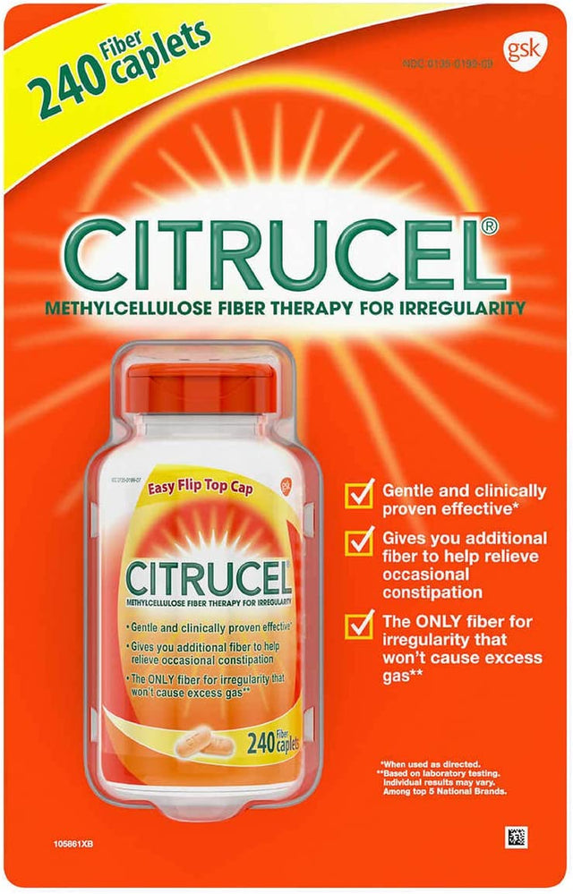 Citrucel Fiber Therapy for Regularity 500 Mg, 240 Caplets