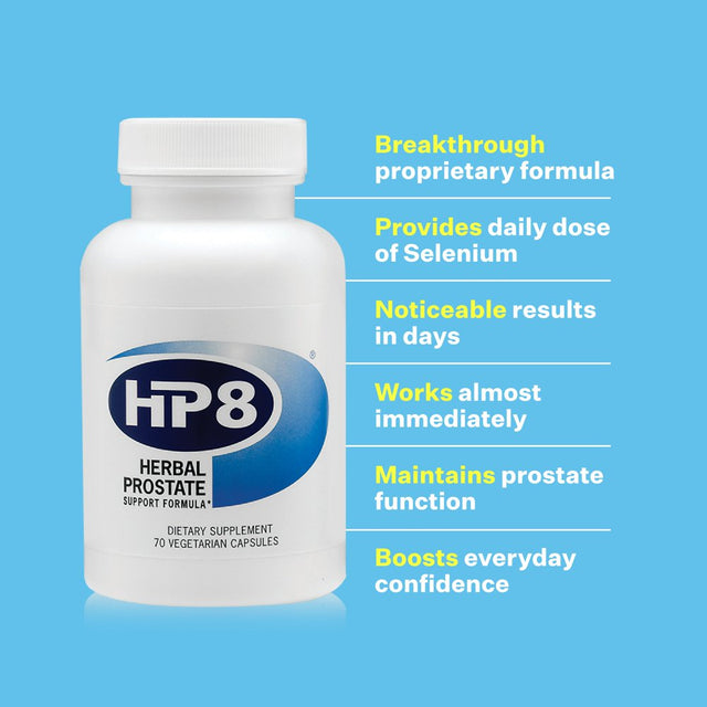 American Biosciences Hp8 Herbal Prostate Support Formula 707 Mg 70 Veg Caps