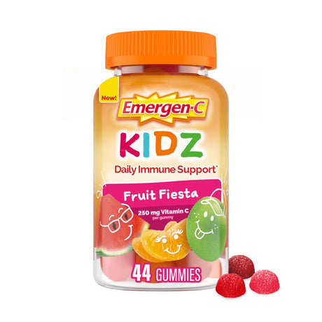 Emergen-C Kidz Daily Immune Support Dietary Supplements with Vitamin C, Fruit Fiesta - 44 Count