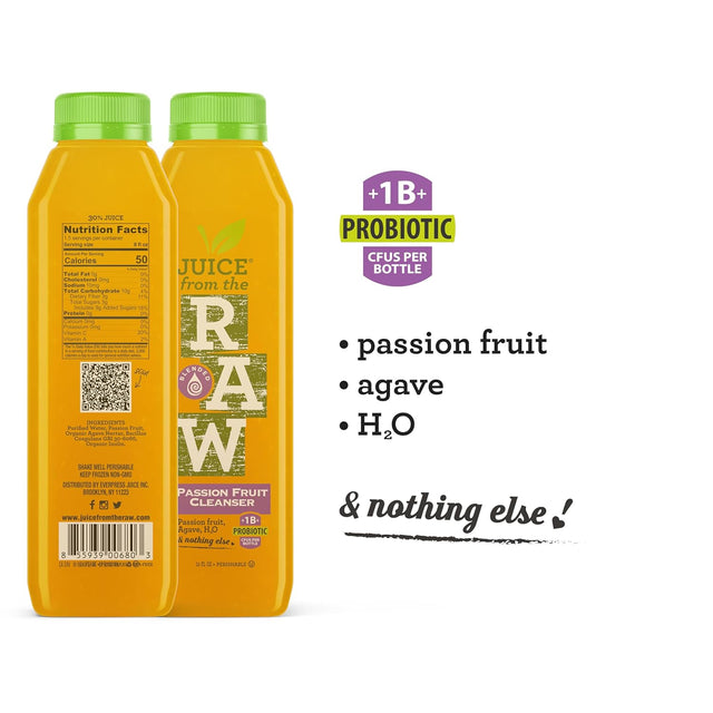 3-Day Cleanse with Cashew Coffee Milk and Probiotics by Juice from the RAW® - 100% Raw Cold-Pressed Juices (18 Total 12 Oz. Bottles)