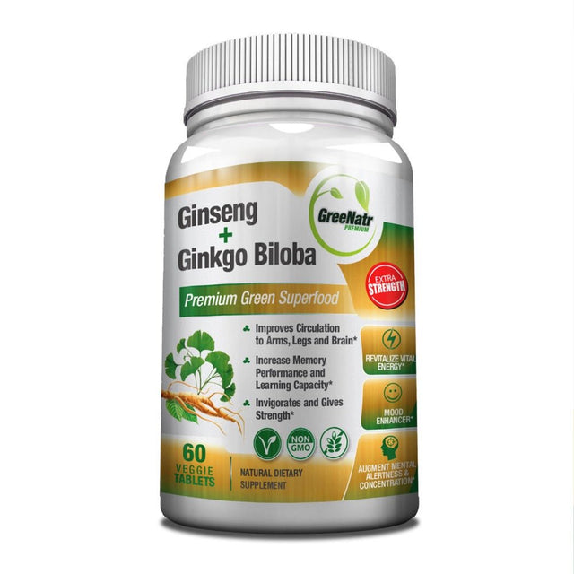 Greenatr Panax Ginseng & Ginkgo Biloba