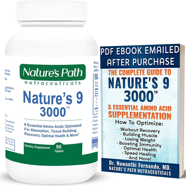 Nature'S Path Nature'S 9 3000 - 9 Essential Amino Acids - Pre- and Post-Workout Tablets