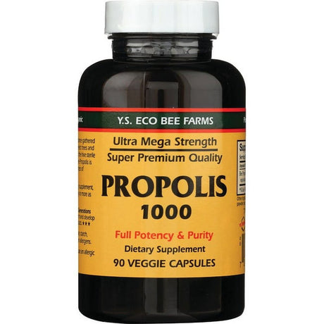 Y.S. Eco Bee Farms Propolis 1000 1,000 Mg 90 Veg Caps