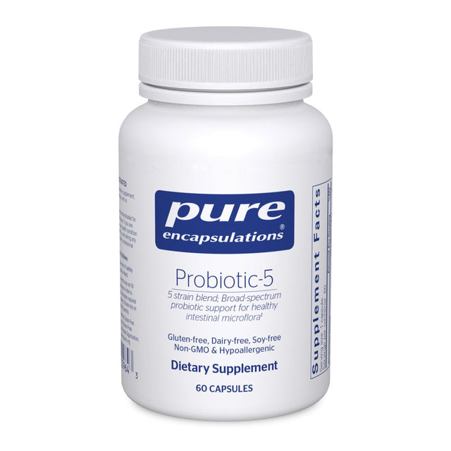 Pure Encapsulations Probiotic-5 | Dairy and Soy Free Probiotic Blend to Support Immune and Gastrointestinal Health | 60 Capsules