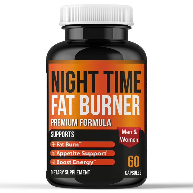 Nighttime Fat Burner Garcinia Combogia, Metabolism Booster, Appetite Suppressant, Weight Loss Supplement for Women Stimulant Free Weight Loss Pills