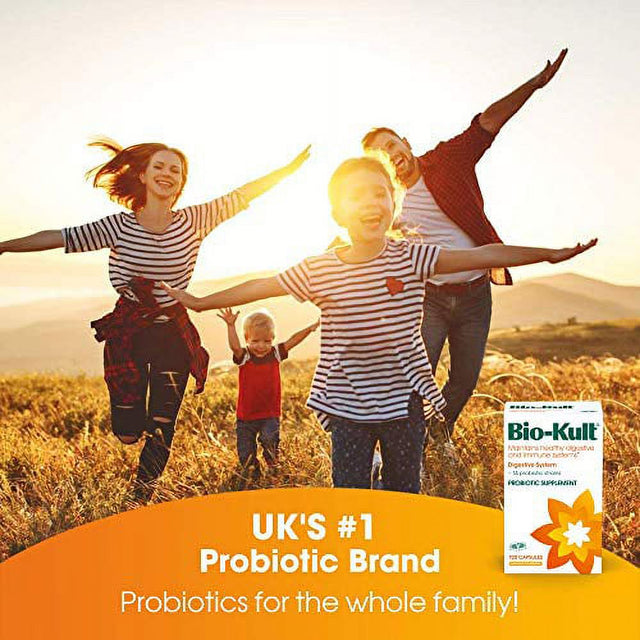 Bio-Kult Advanced Probiotics -14 Strains, Probiotic Supplement for Adults, Lactobacillus Acidophilus, No Need for Refrigeration, Non-Gmo, Gluten Free -Capsules,120 Count (Pack of 1)