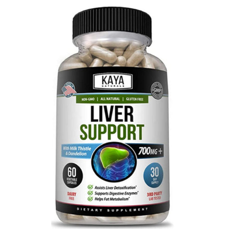 Kaya Naturals Liver Support, Cleanse, Detox & Repair Formula 22 Herbs Including Milk Thistle