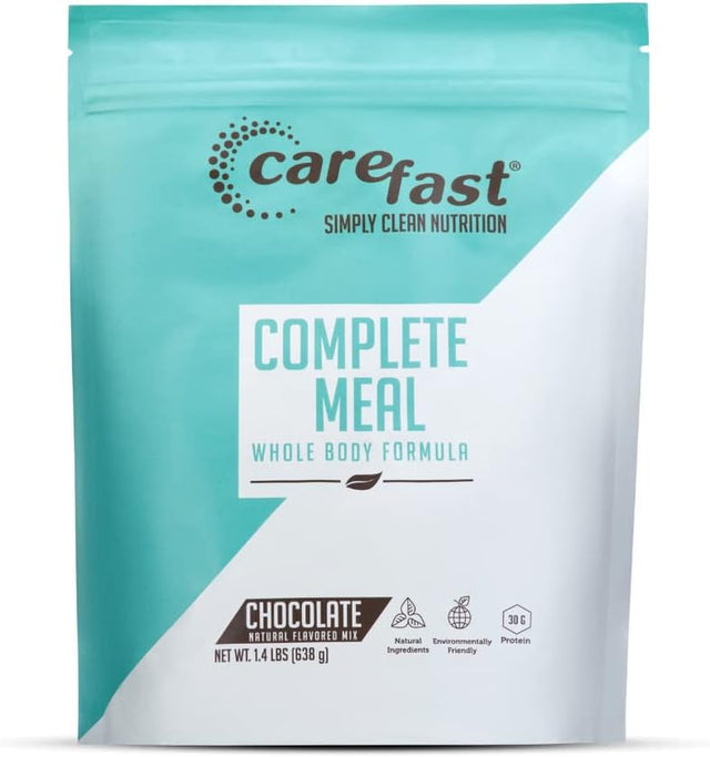 Complete Meal Replacement Powder Shake Drink Mix - Chocolate Flavored - 30G of Plant & Dairy Based Natural Protein - 20 Vitamins & Minerals - Delicious Healthy Low Carb Lean Diet Smoothie