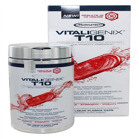 Muscletech VITALIGENIX T10 10-Hour Test Booster Male Vitality Formula NEW SEALED