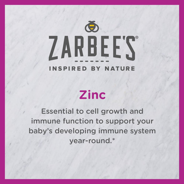 Zarbee'S Baby Immune Support with Zinc, Age 6 Months+, Grape, 2Oz