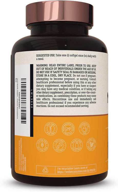 Live Conscious Movewell plus Krill Oil Joint Health, 353 Mg, 30 Softgels