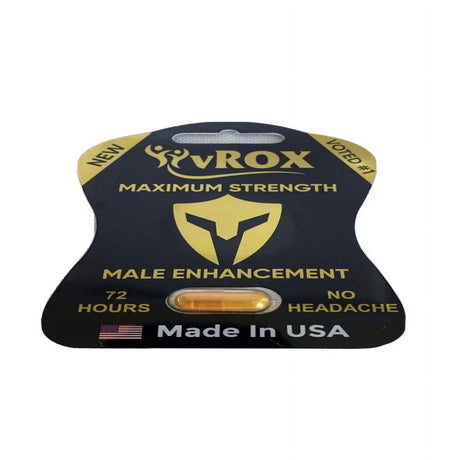 VROX Maximum Strength Male Enhancement Sex Pills Natural Booster 3 Pack