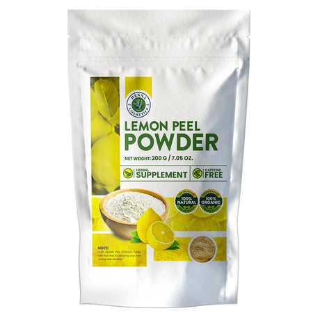 Lemon Peel Powder 200 Grams (7.05 Oz.) Herbal Supplement for Skin and Hair