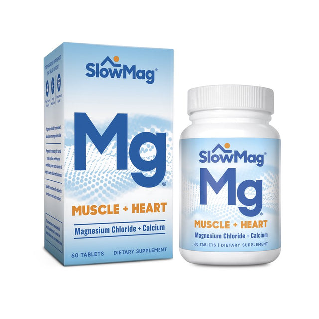 Slowmag® Mg Muscle + Heart Magnesium Chloride Supplement Tablets with Calcium 60Ct