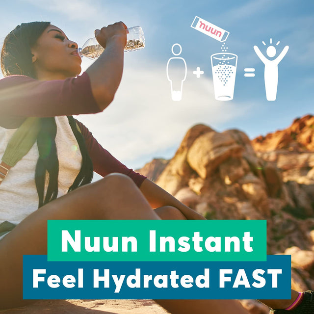 Nuun Instant Electrolyte Powder Packets for Rapid Hydration, Strawberry Lemonade (16 Servings)