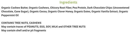 Melganica Mint Chocolate Chip Food and Protein Bar - Non-Gmo, Gluten Free, Contains Organic Ingredients, 7G of Fiber - 12 Count