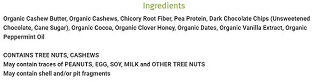 Melganica Mint Chocolate Chip Food and Protein Bar - Non-Gmo, Gluten Free, Contains Organic Ingredients, 7G of Fiber - 12 Count