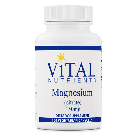 Magnesium (Citrate) , 100 Vegan Capsule, Vital Nutrients