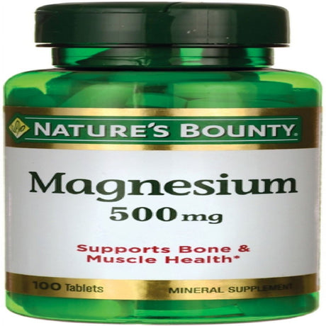 Nature'S Bounty Magnesium 500 Mg Tablets 100 Ea