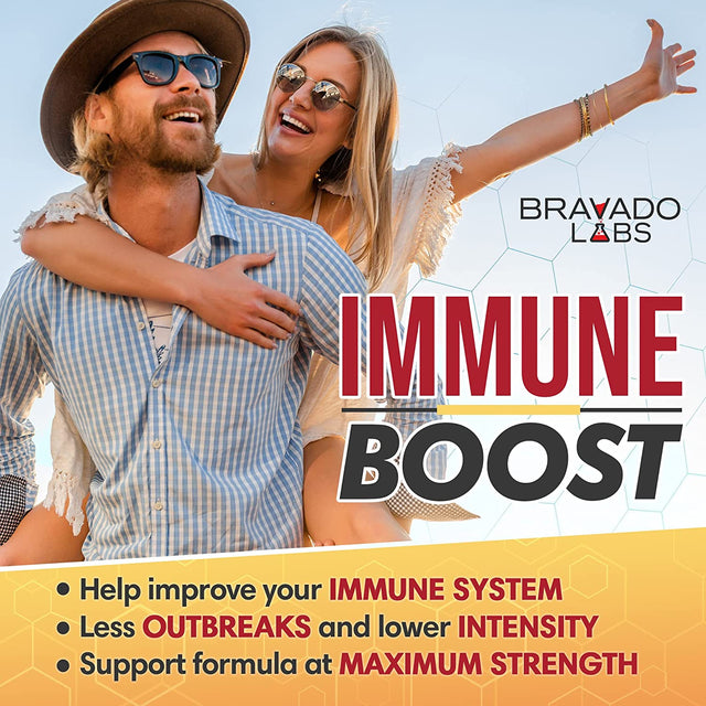 Advanced Lysine Immune Support 975 Mg - Maximum Immune Support Supplement - Super Lysine Outbreak Support Pills for Adults - with Zinc, Vitamin C - 120 Ct