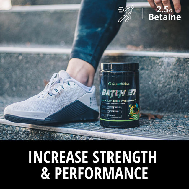 Batch 27 Pre Workout Powder - 8G Citrulline, 3.5G Beta Alanine, 2.5G Betaine, 325Mg Caffeine | Instant Energy, Focus, Pumps, Strength | Nitric Oxide Booster & Powerful Preworkout 20Sv Bubblegum Grape