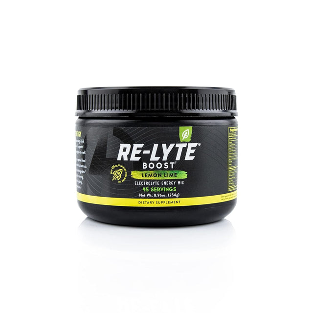 REDMOND Re-Lyte Boost Electrolyte Energy Mix, Lemon Lime, 8.9Oz Jar