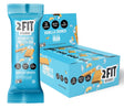 2FIT BRANDS Protein Bar Vanilla Crunch | Vegan, Gluten Free, Plant Based, High Protein Snack, Low Sugar, Low Carb, High Fiber, No Sugar Alcohols | 1.65 Oz Bars, 12 Count