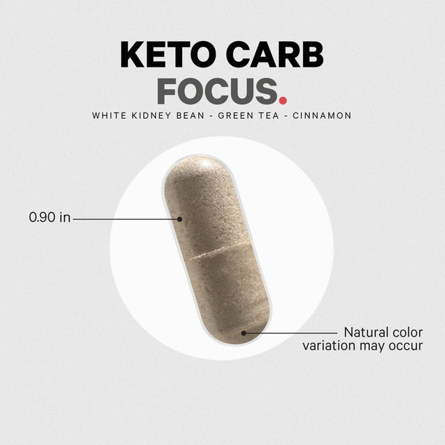 Codeage Keto Carb Focus, White Kidney Bean, Green Tea & Cinnamon Bark, Vegan, 3-Month Supply, 180 Ct