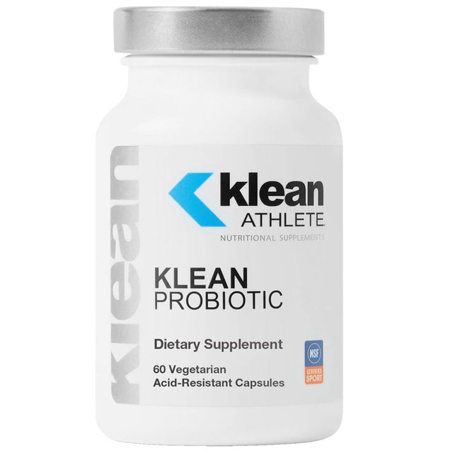 Klean Athlete - Klean Probiotic - Shelf Stable Probiotic to Support Immune System and Overall Health of the Digestive System - NSF Certified for Sport - 60 Vegetarian Acid-Resistant Capsules