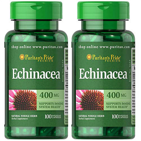 Puritans Pride Echinacea 400 Mg, Twin Pack 400 Total Count