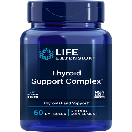 Life Extension Thyroid Support Complex - Thyroid Health Support Supplement with Vitamins A, B, Iodine, Magnesium, L-Tyrosine, Ashwagandha & Ginseng for Energy – Non-Gmo, Gluten-Free - 60 Capsules