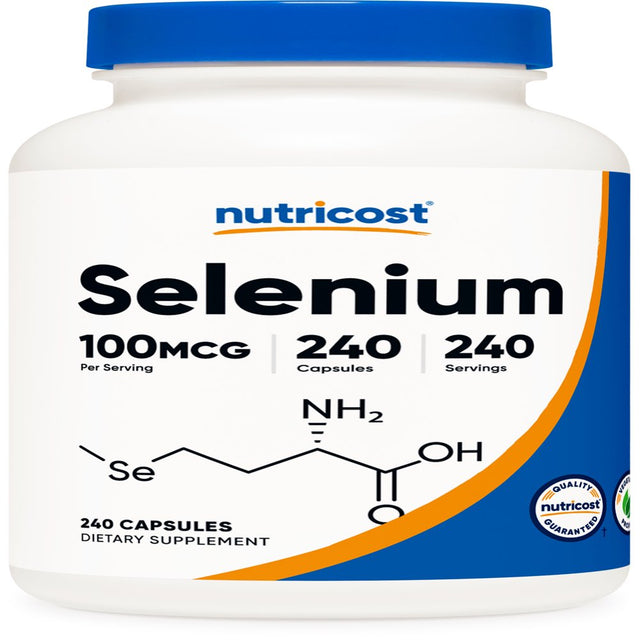 Nutricost Selenium Supplement 100Mcg, 240 Capsules, Vegetarian, Gluten Free & Non-Gmo