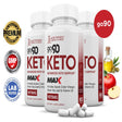 (3 Pack) Go 90 Keto ACV MAX Pills 1675Mg Dietary Supplement 180 Capsules