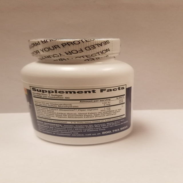 Prosvent Natural Prostate Health Supplement Reduce Urgency 1 Month Supply