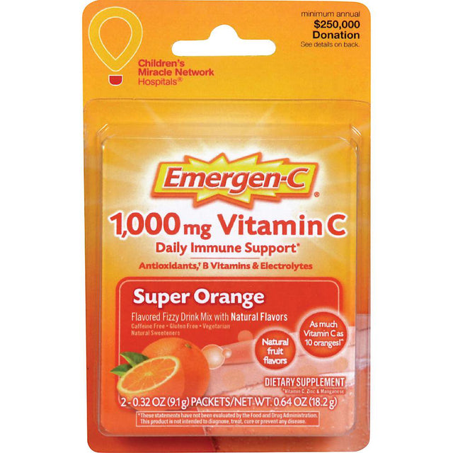 Emergen-C, ALA6777, Immune Support Drink Mix Packets, 12 / Box