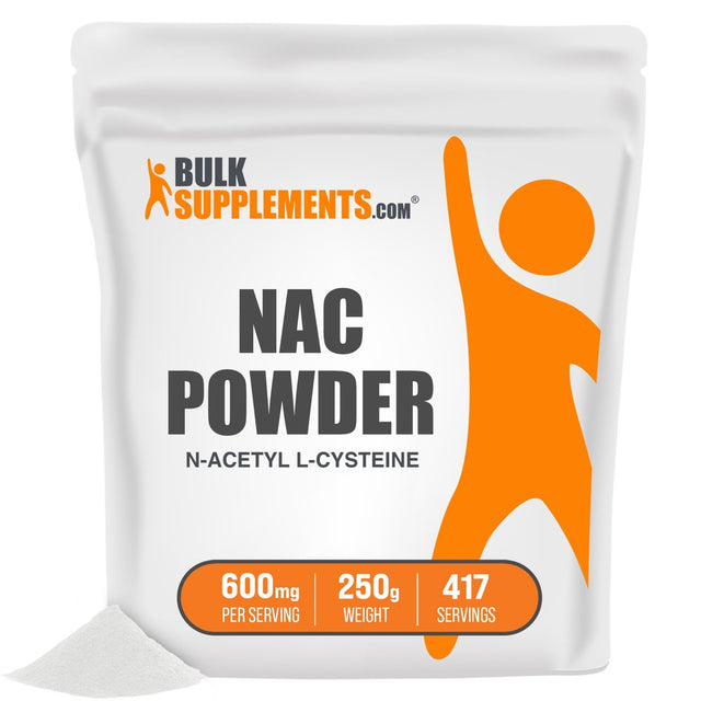 Bulksupplements.Com NAC (N-Acetyl L-Cysteine) Powder, 600Mg - Lung Support Supplement (250 Grams)