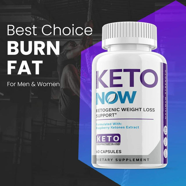 (5 Pack) Keto Now - Supplement for Weight Loss - Energy & Focus Boosting Dietary Supplements for Weight Management & Metabolism - Advanced Fat Burn Raspberry Ketones Pills - 300 Capsules