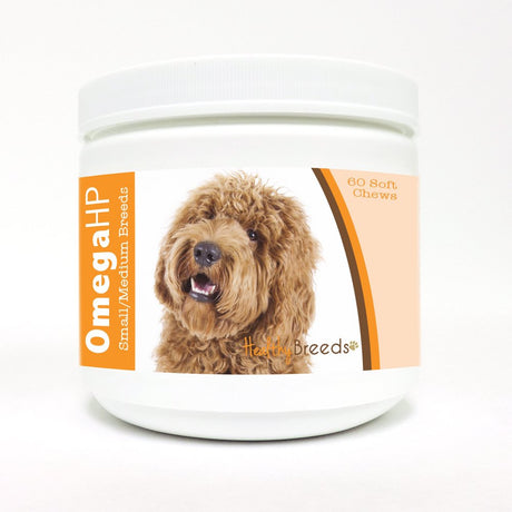 Healthy Breeds Labradoodle Omega HP Fatty Acid Skin and Coat Support Soft Chews