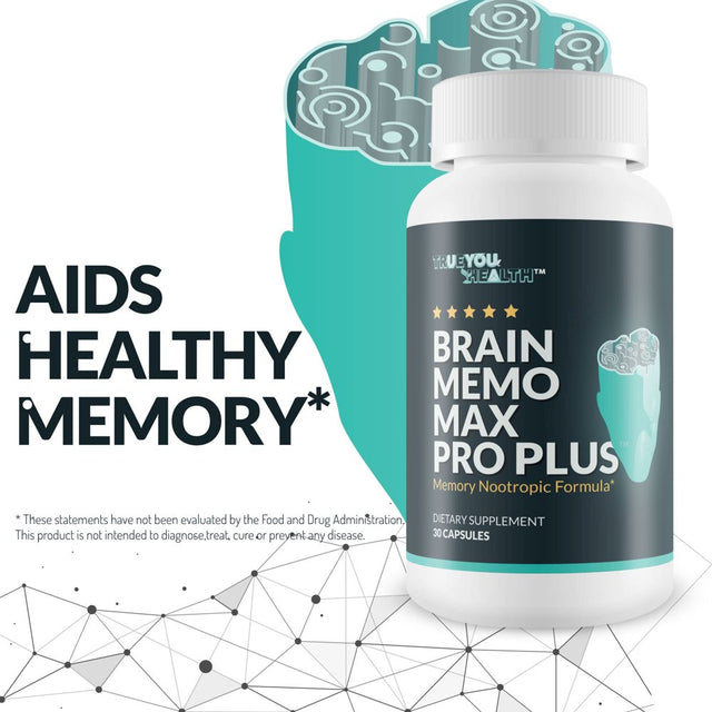 Brain Memo Max Pro plus - Top Memory & Brain Memo Max Pro Supplement - Support Improved Memory & Mental Acuity - Aid Natural Brain Function - Support Focus, Mental Recovery, & Energy