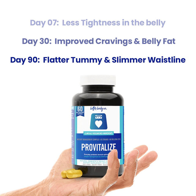 Better Body Co Provitalize, Probiotics for Menopause Weight, Hot Flashes, Low Energy, Mood Swings, Gut Health