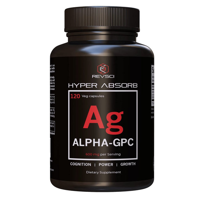 Alpha GPC Choline Supplements, 120 Hyper Absorb Capsules - Alpha GPC 600 Mg Serving Acetylcholine Supplements - Alpha GPC 300Mg Focus Pills - Dynamic Brain Advanced Memory Formula Nootropic Supplement